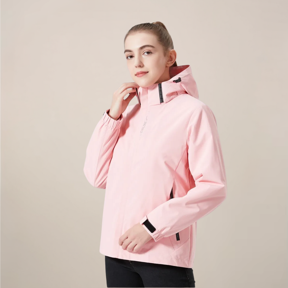 Unisex Stand Collar Windbreaker Jacket – Lightweight Casual Outerwear