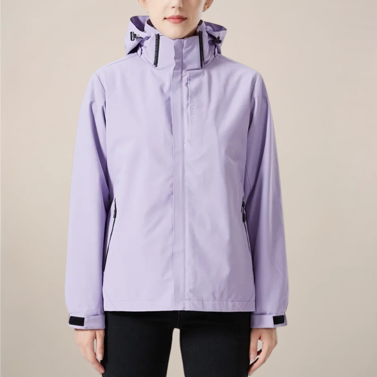 Unisex Stand Collar Windbreaker Jacket – Lightweight Casual Outerwear