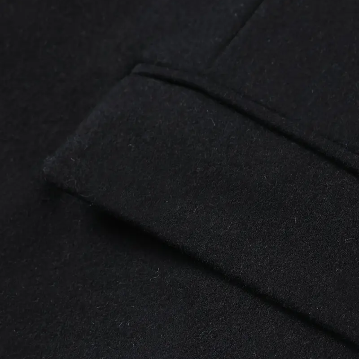 Men’s Long Winter Coat – Slim Fit Button-Up Jacket with Stand Collar