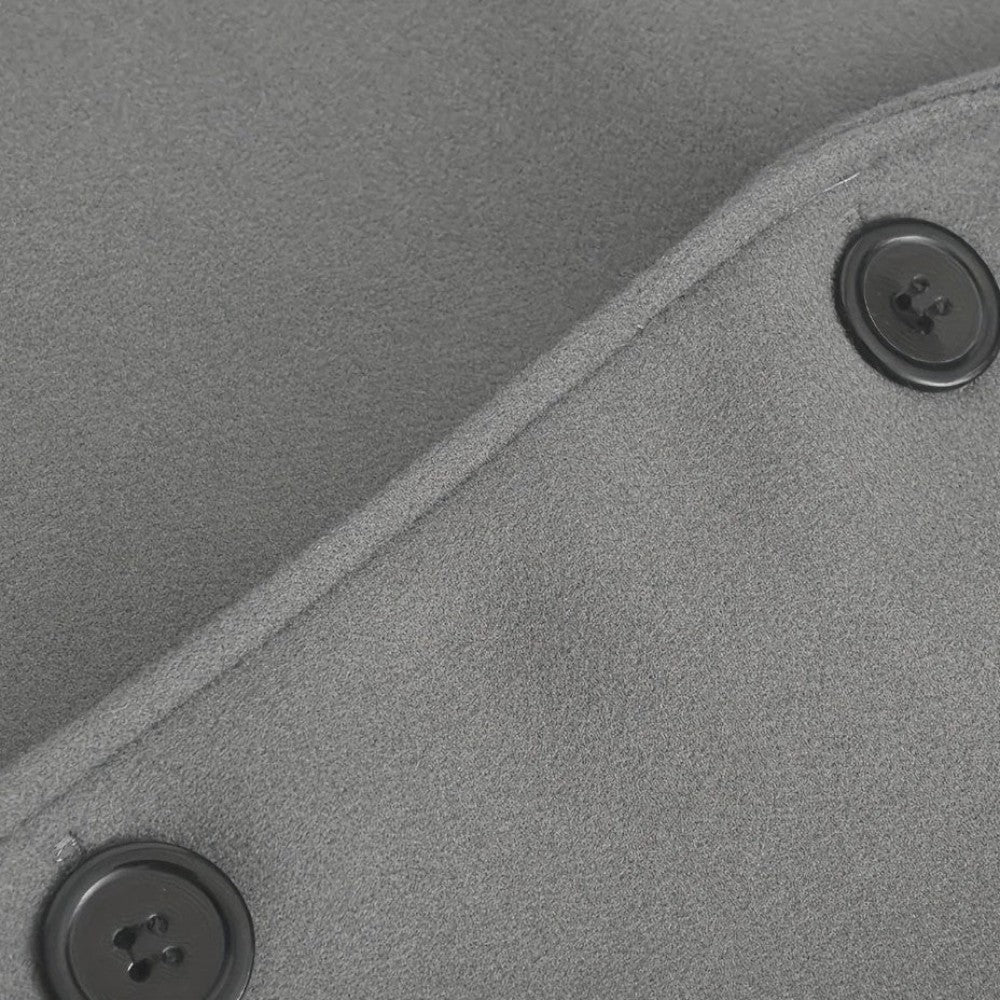 Men’s Smart Casual Coat – Minimalist Button Winter Coat