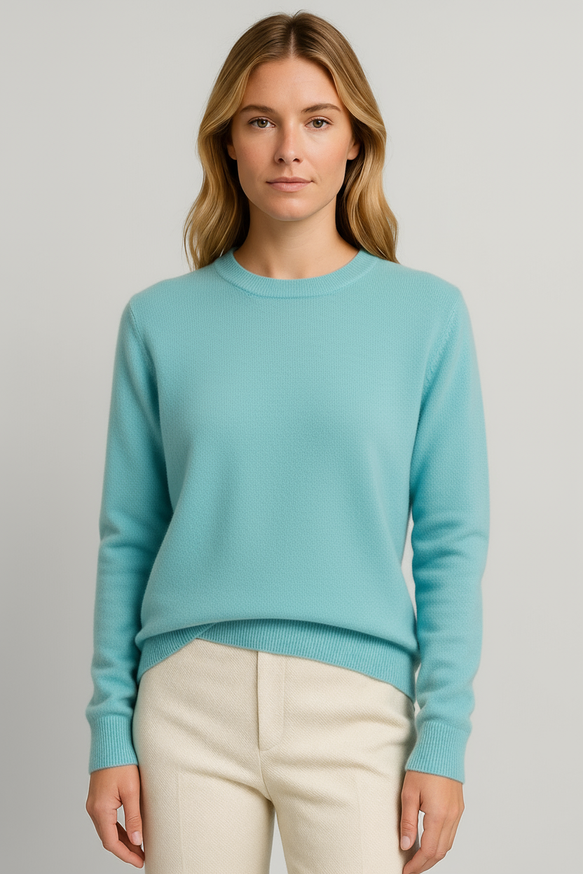 Women’s Classic Crew Neck Sweater – Soft Long Sleeve Knit