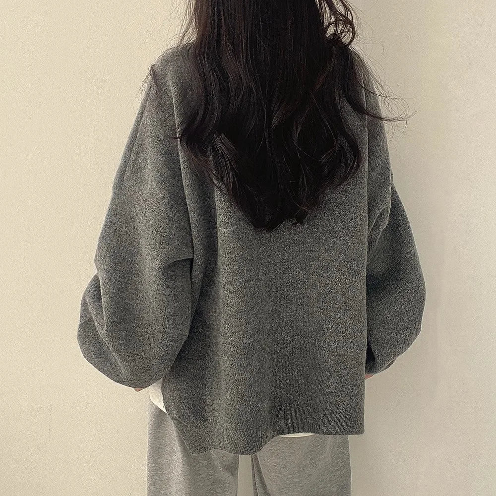 Women’s Oversized Sweater – Relaxed Fit with Drop Shoulders