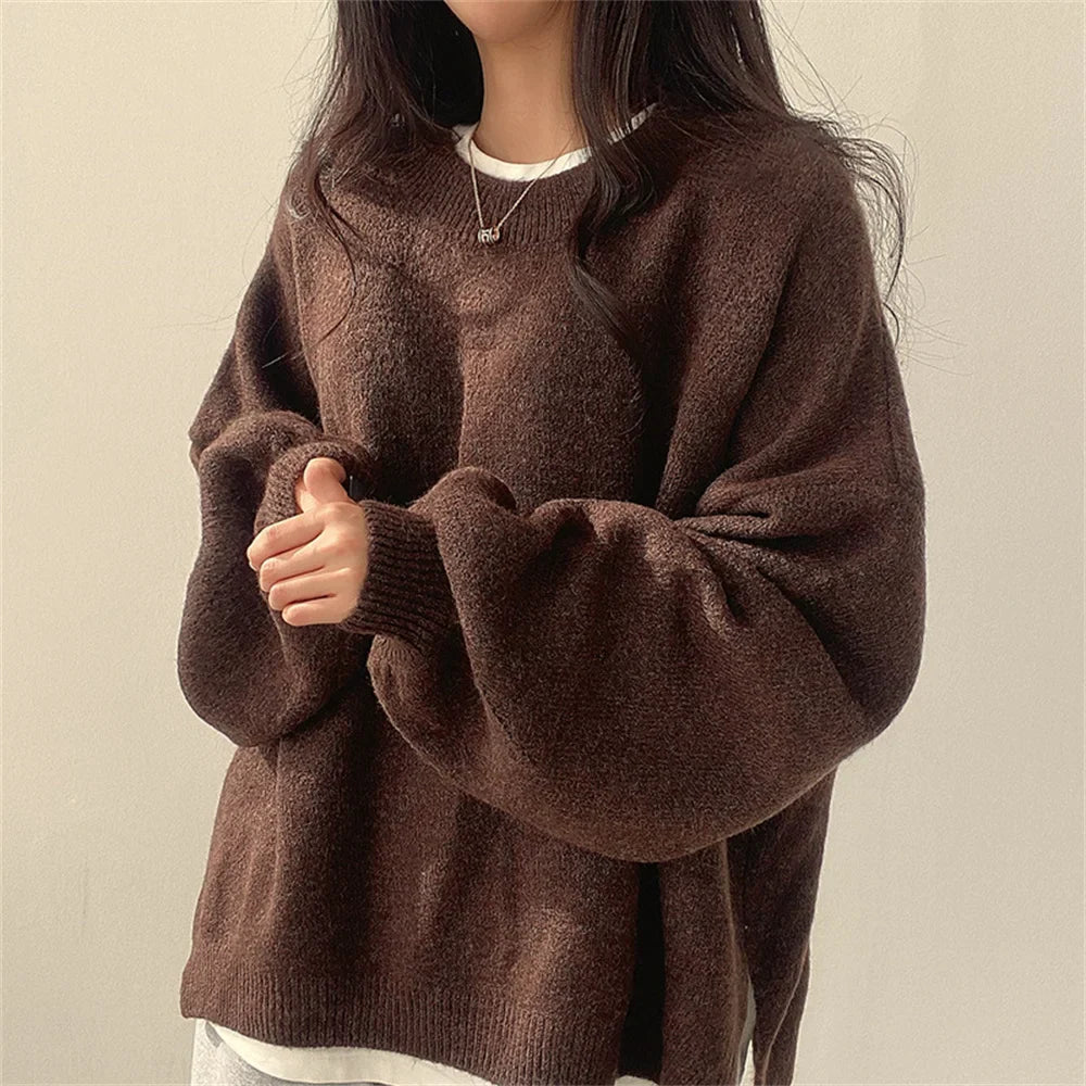 Women’s Oversized Sweater – Relaxed Fit with Drop Shoulders